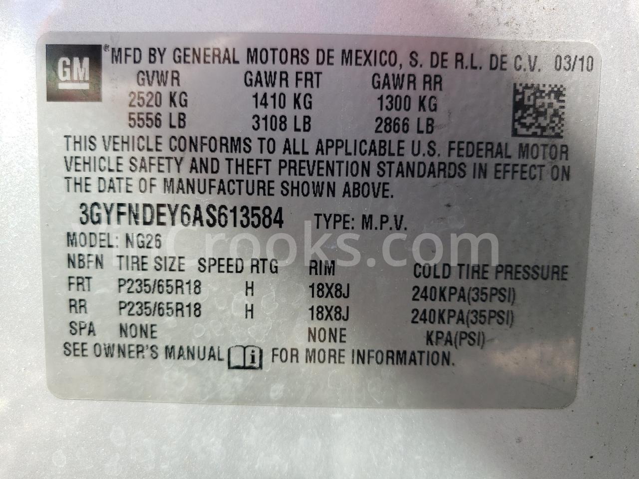 3GYFNDEY6AS613584