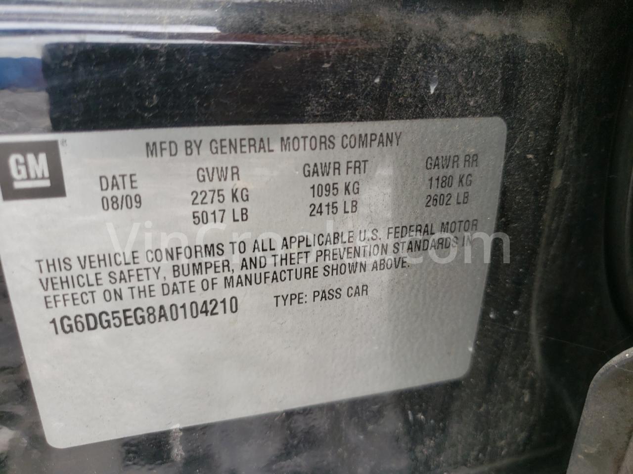 1G6DG5EG8A0104210