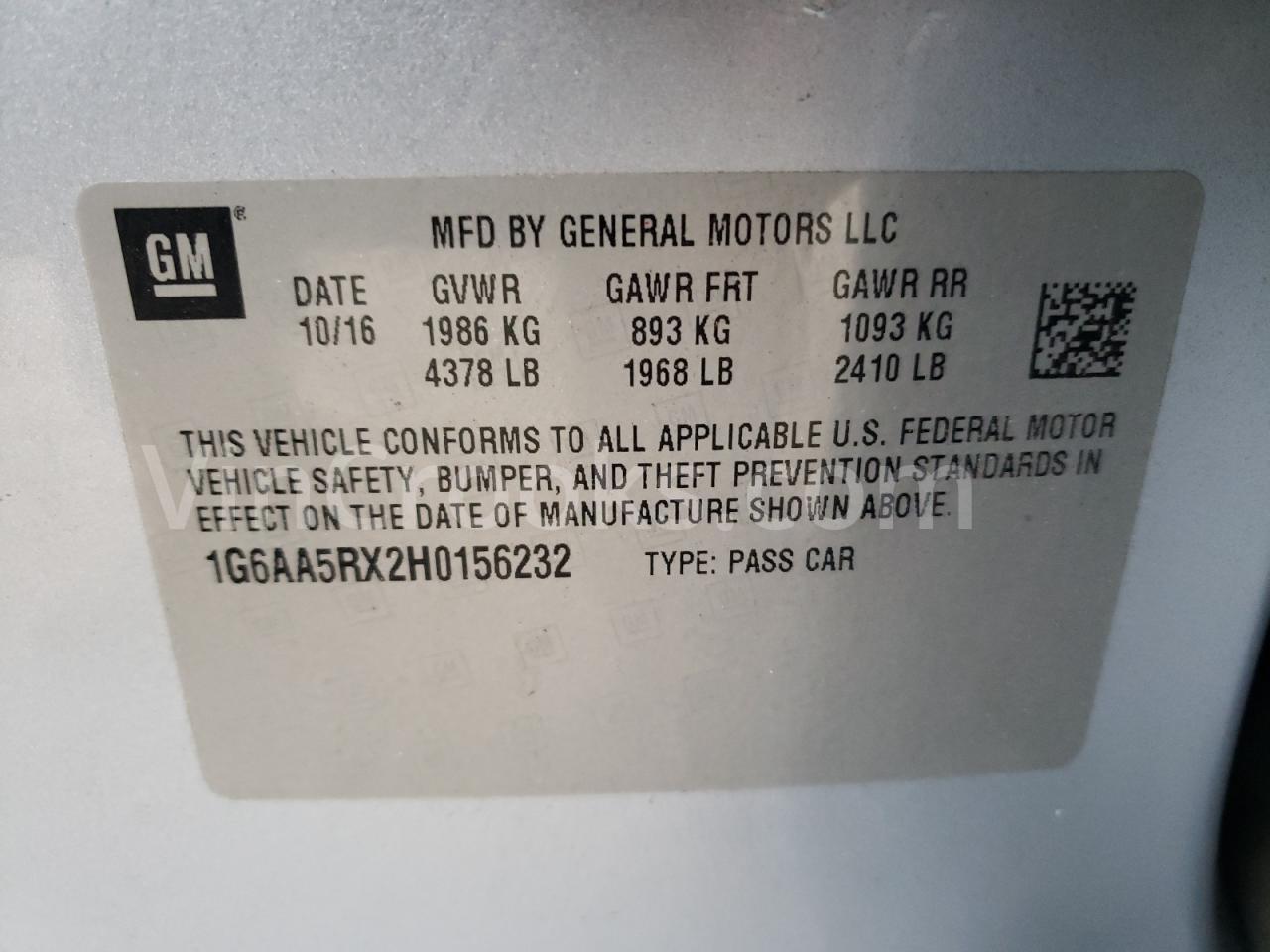 1G6AA5RX2H0156232