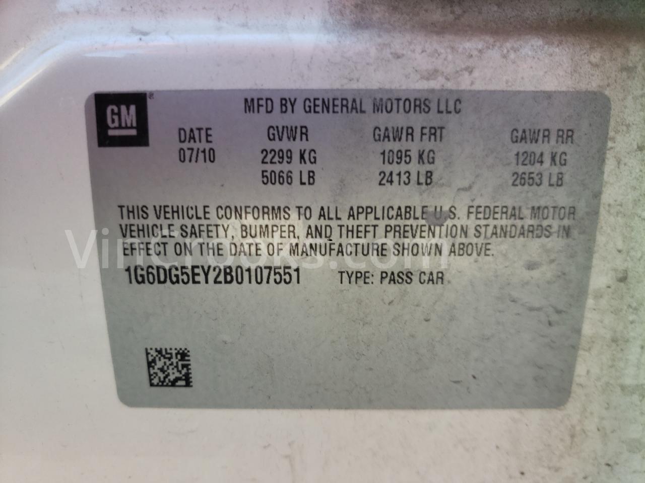 1G6DG5EY2B0107551