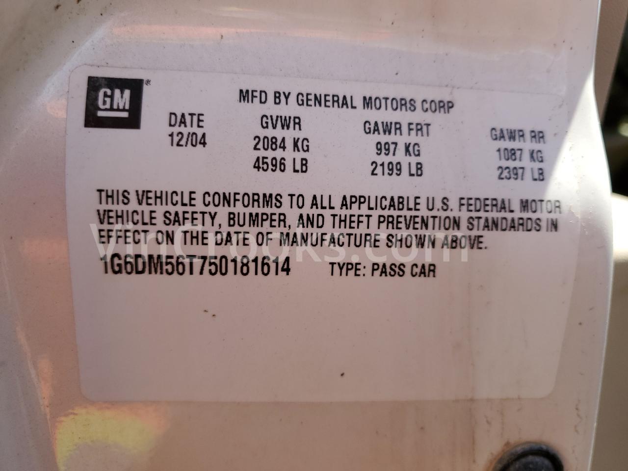 1G6DM56T750181614