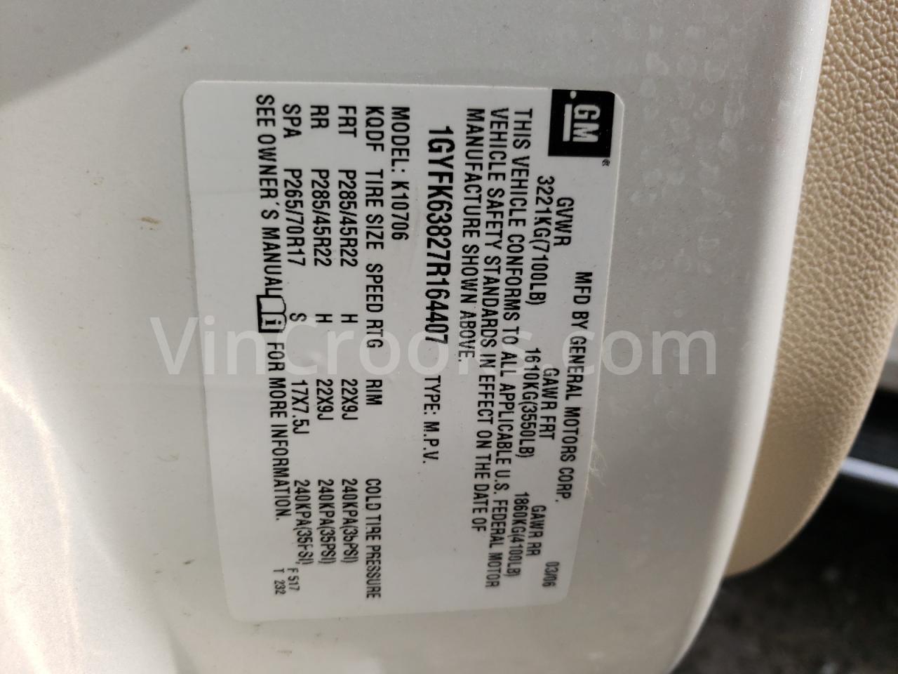 1GYFK63827R164407