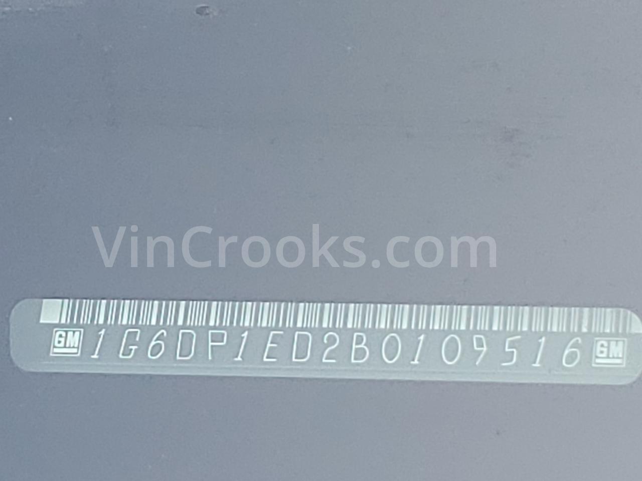 1G6DP1ED2B0109516
