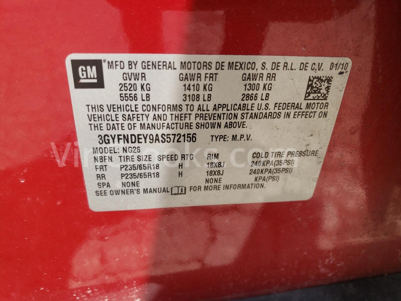 3GYFNDEY9AS572156