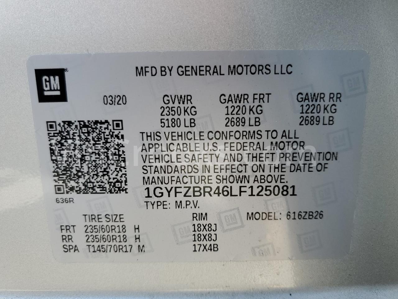 1GYFZBR46LF125081