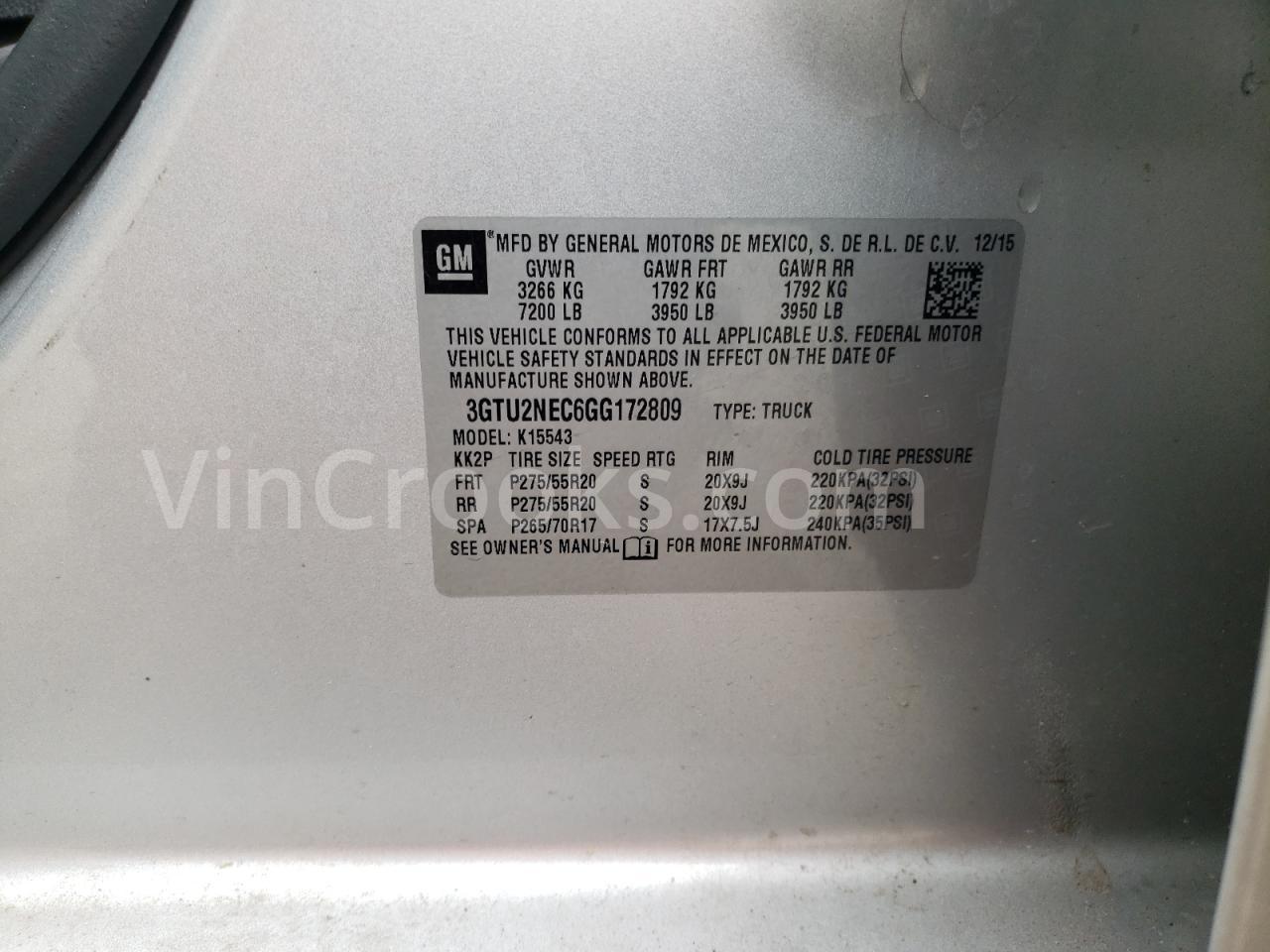 3GTU2NEC6GG172809