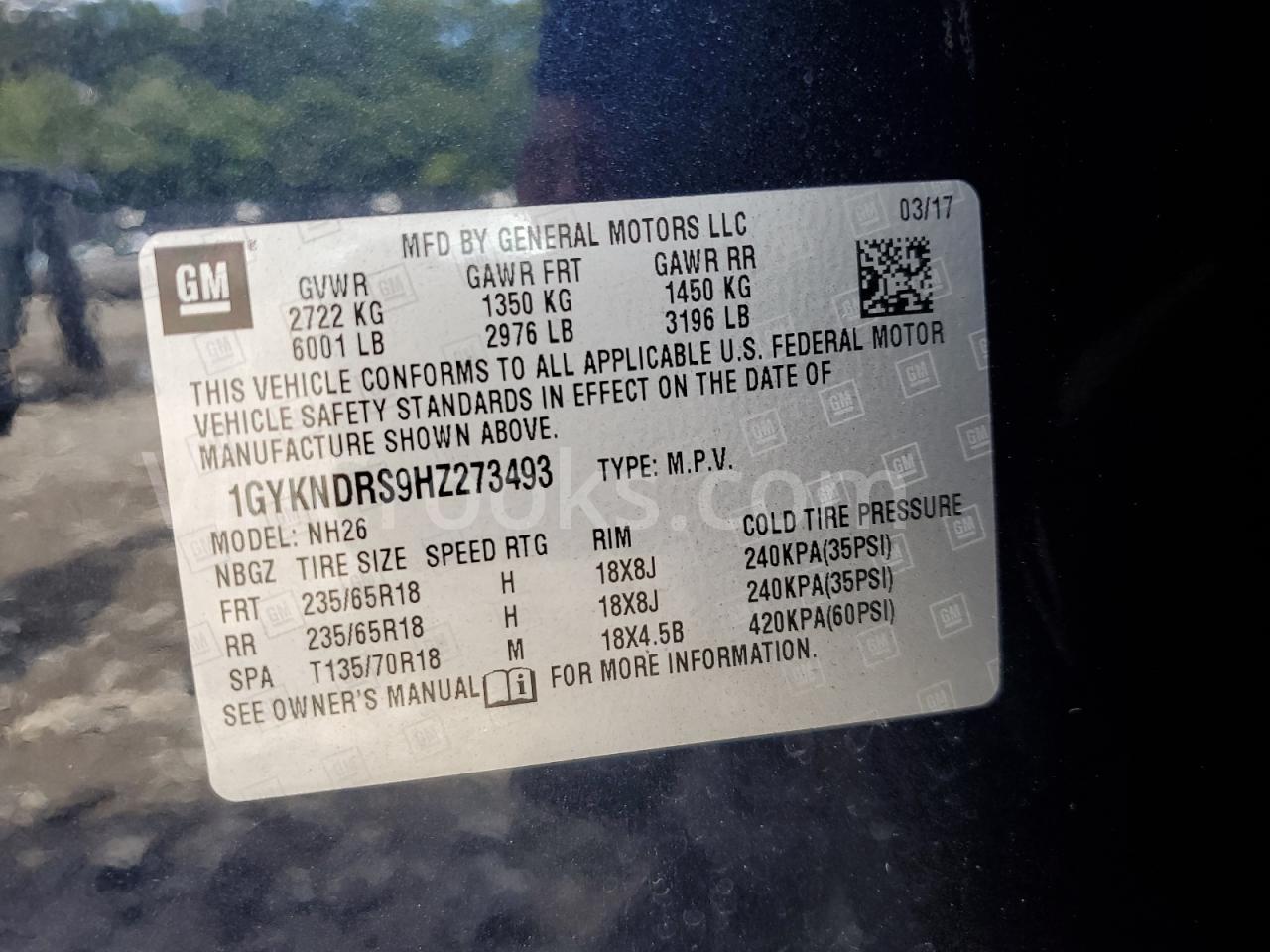 1GYKNDRS9HZ273493