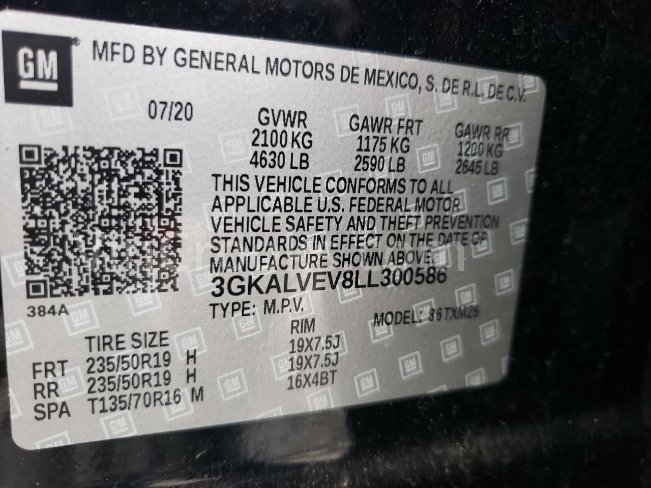 3GKALVEV8LL300586