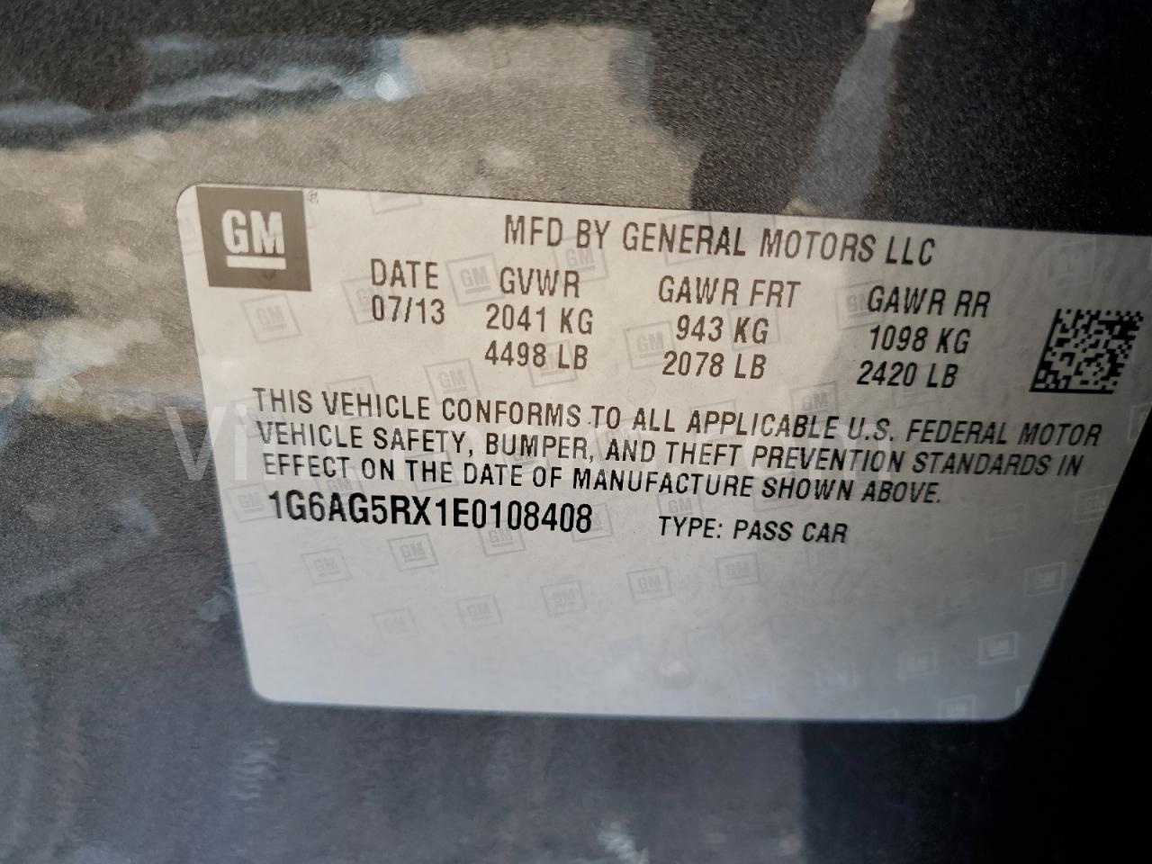 1G6AG5RX1E0108408