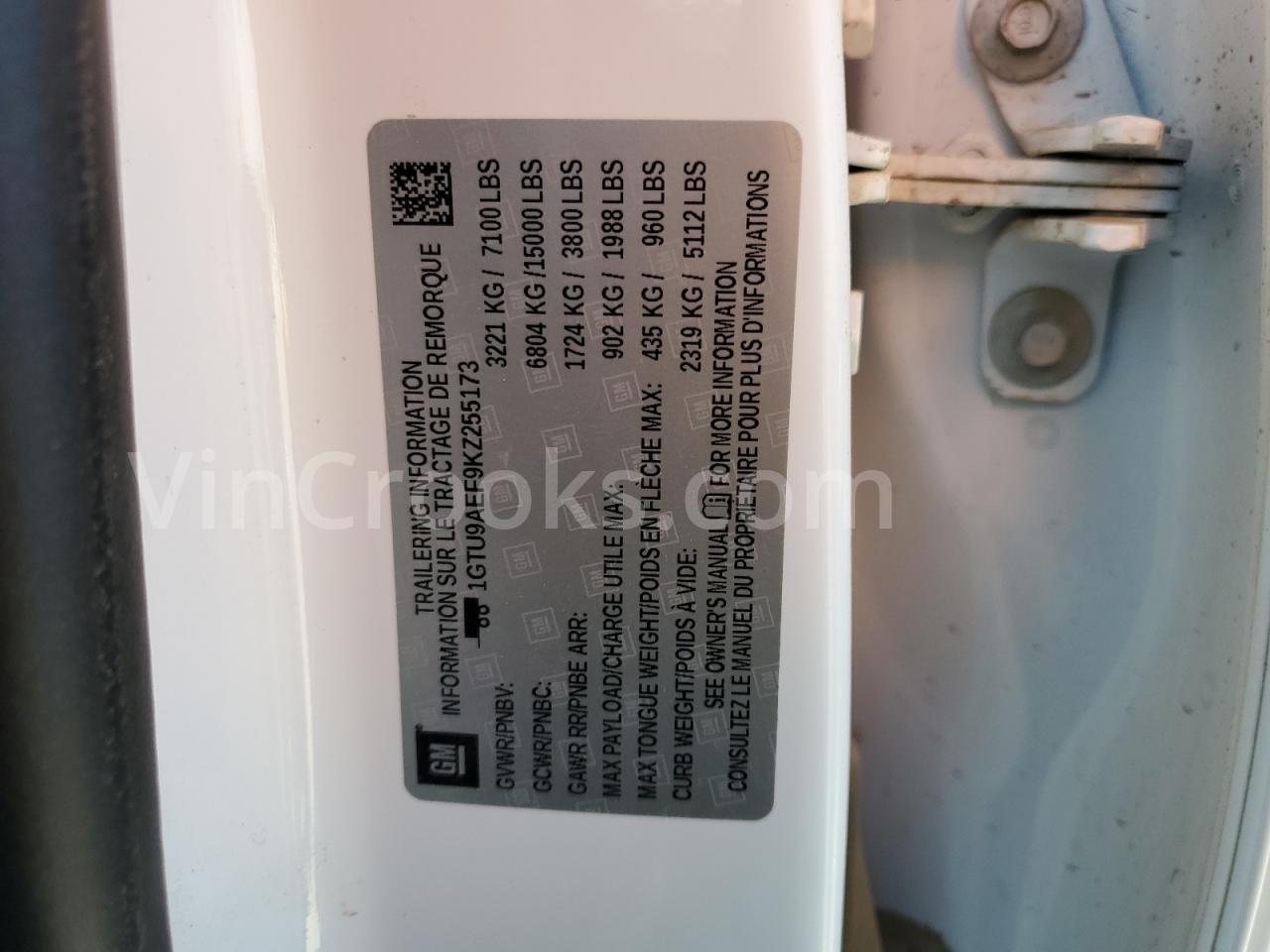 1GTU9AEF9KZ255173