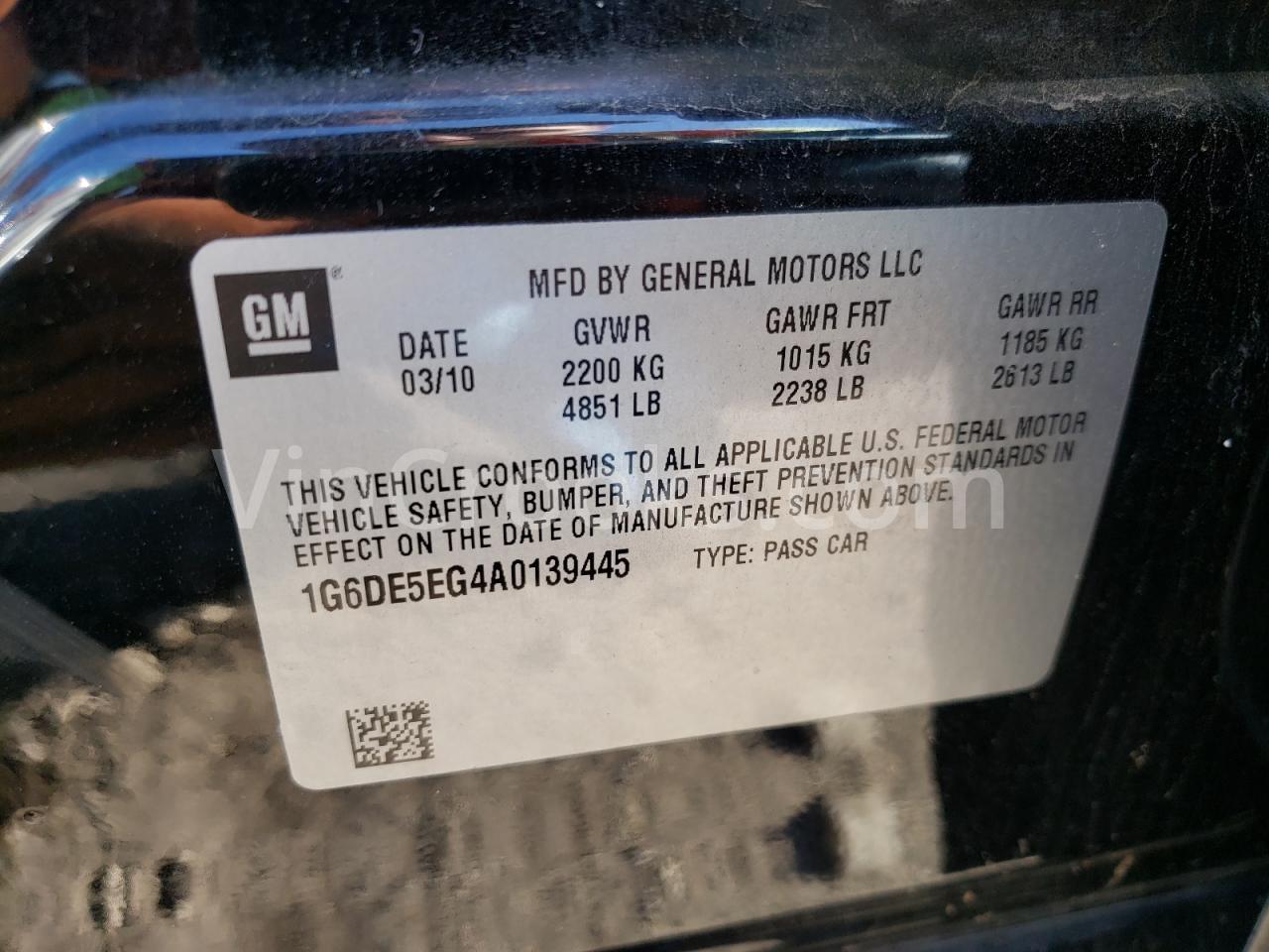 1G6DE5EG4A0139445