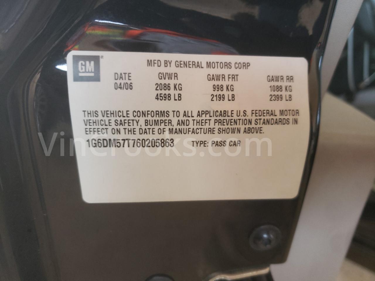 1G6DM57T760205863