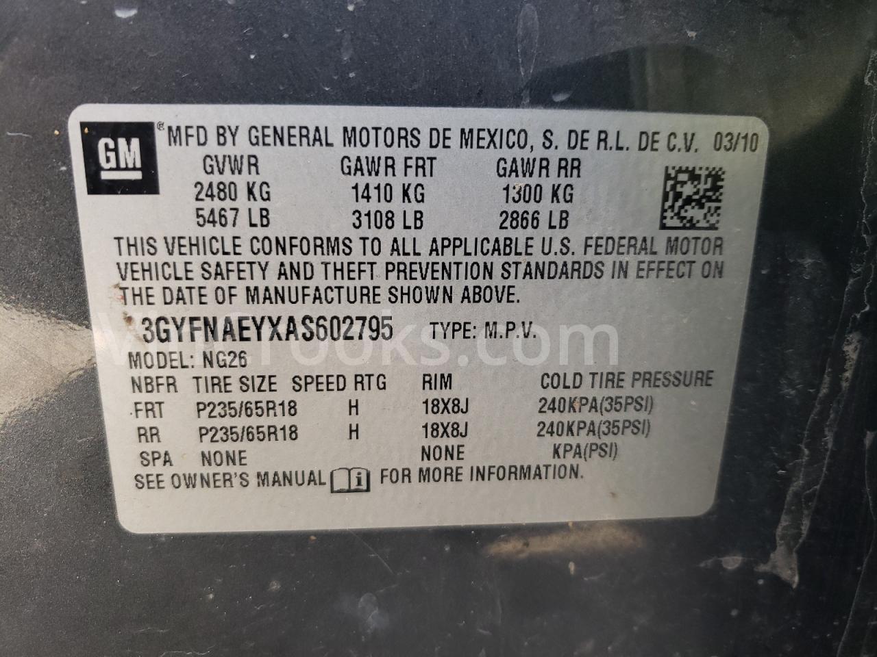 3GYFNAEYXAS602795