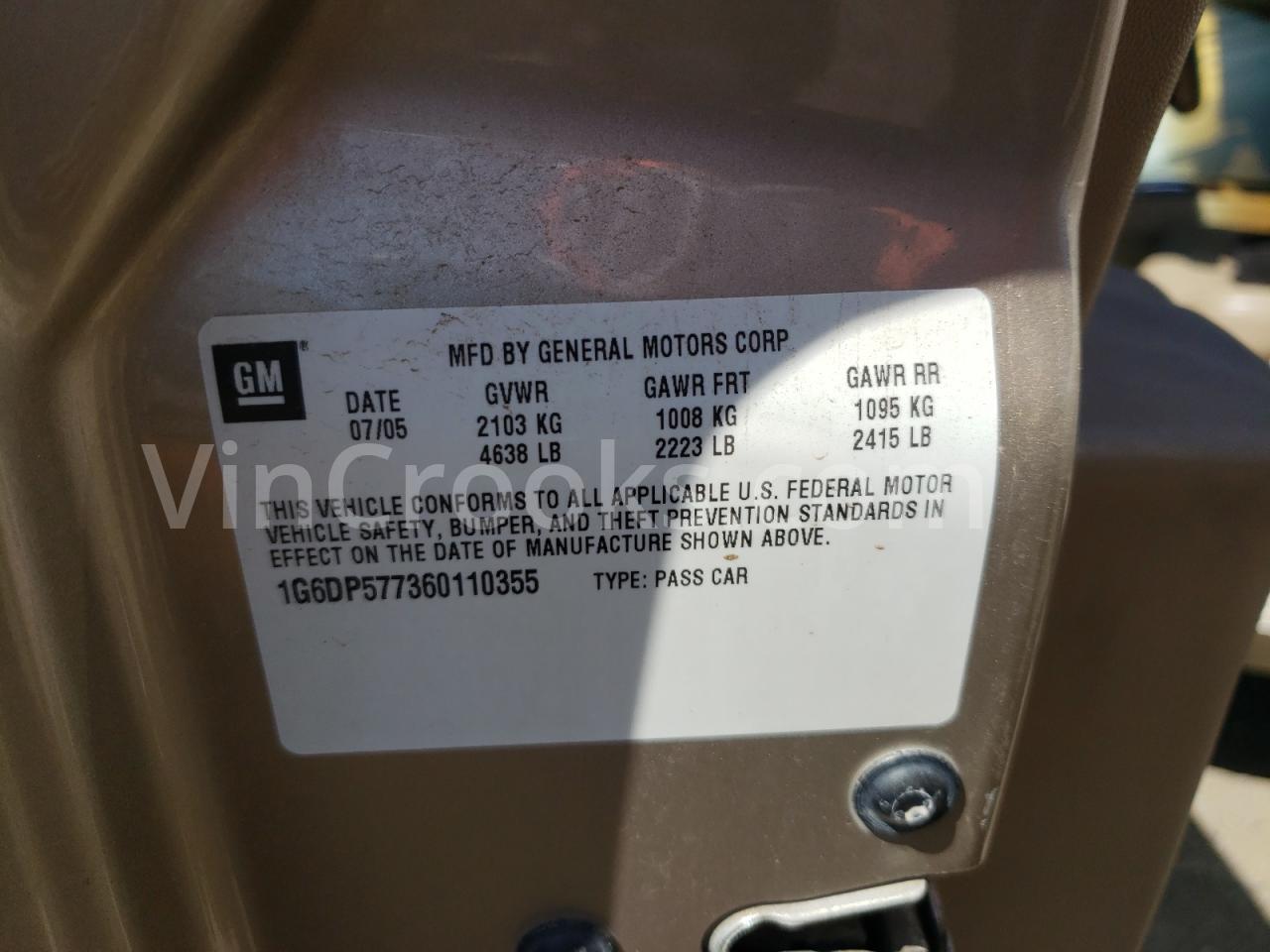 1G6DP577360110355