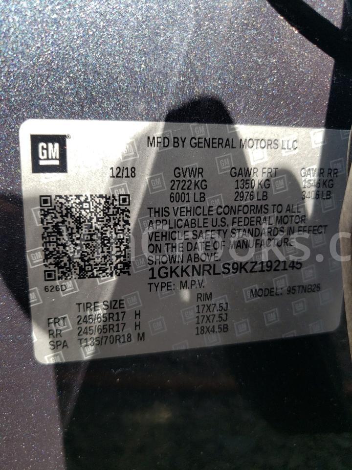 1GKKNRLS9KZ192145