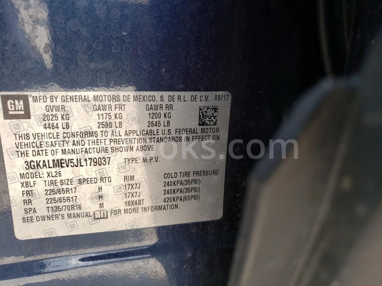 3GKALMEV5JL179037