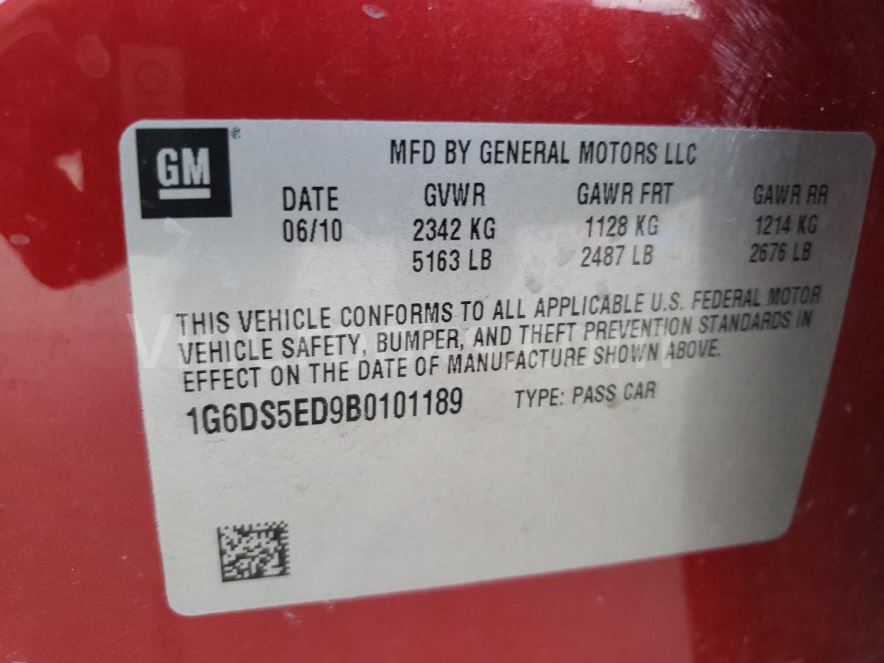 1G6DS5ED9B0101189