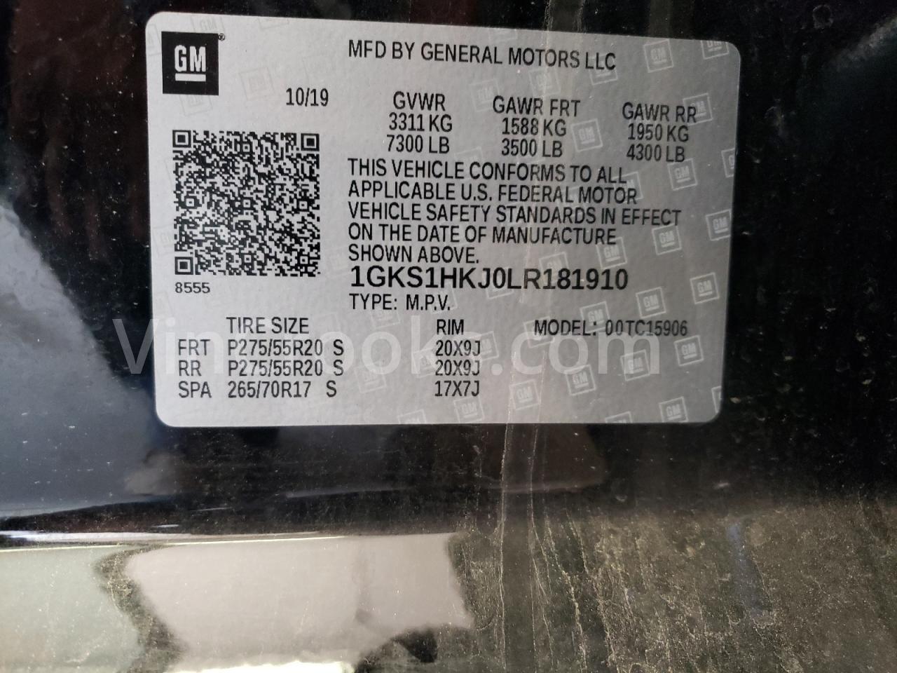 1GKS1HKJ0LR181910