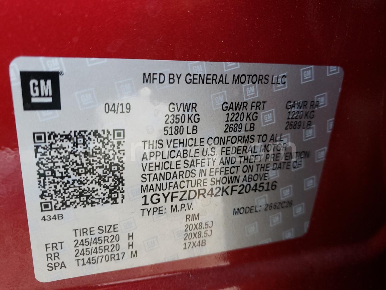 1GYFZDR42KF204516