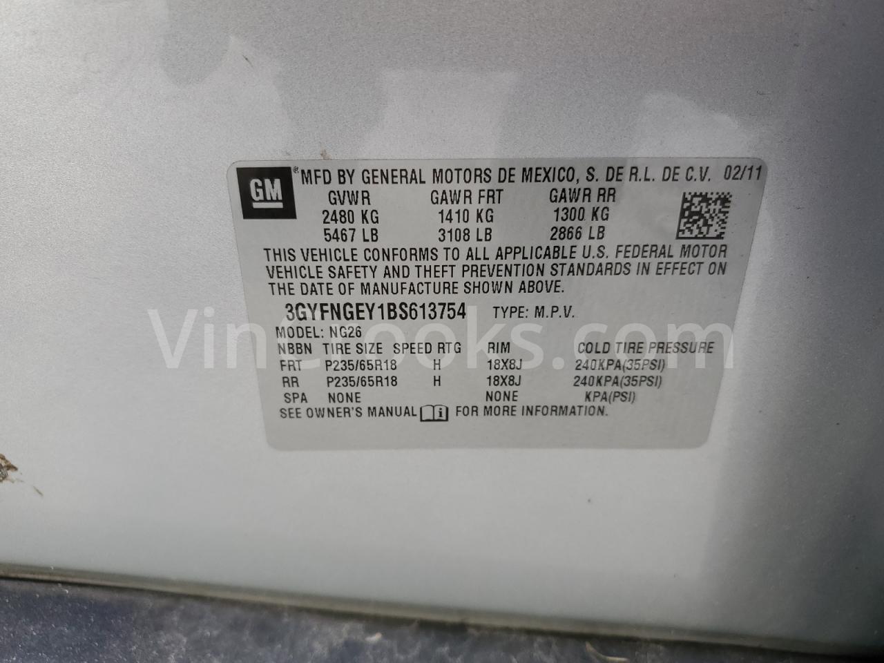 3GYFNGEY1BS613754