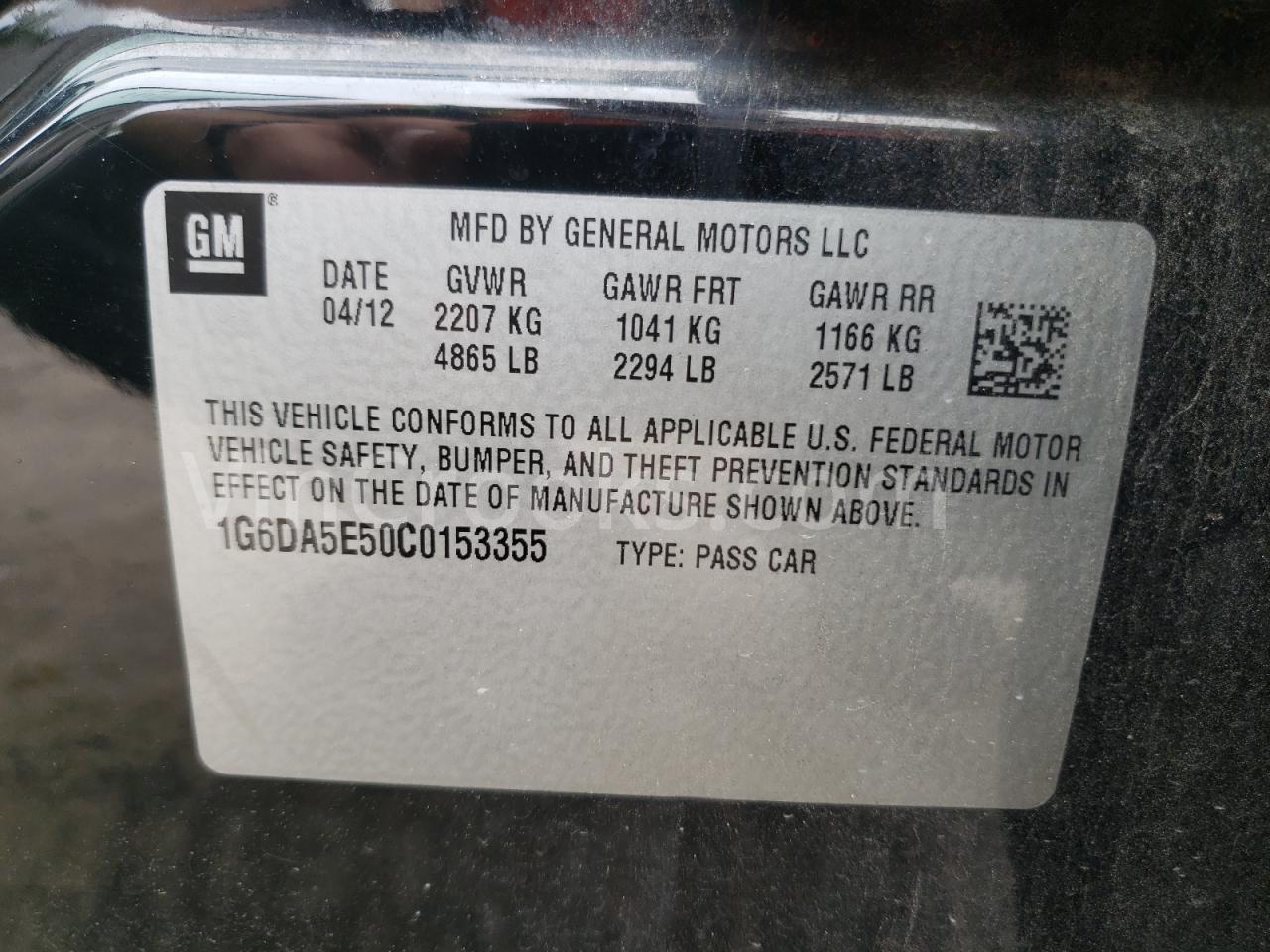 1G6DA5E50C0153355