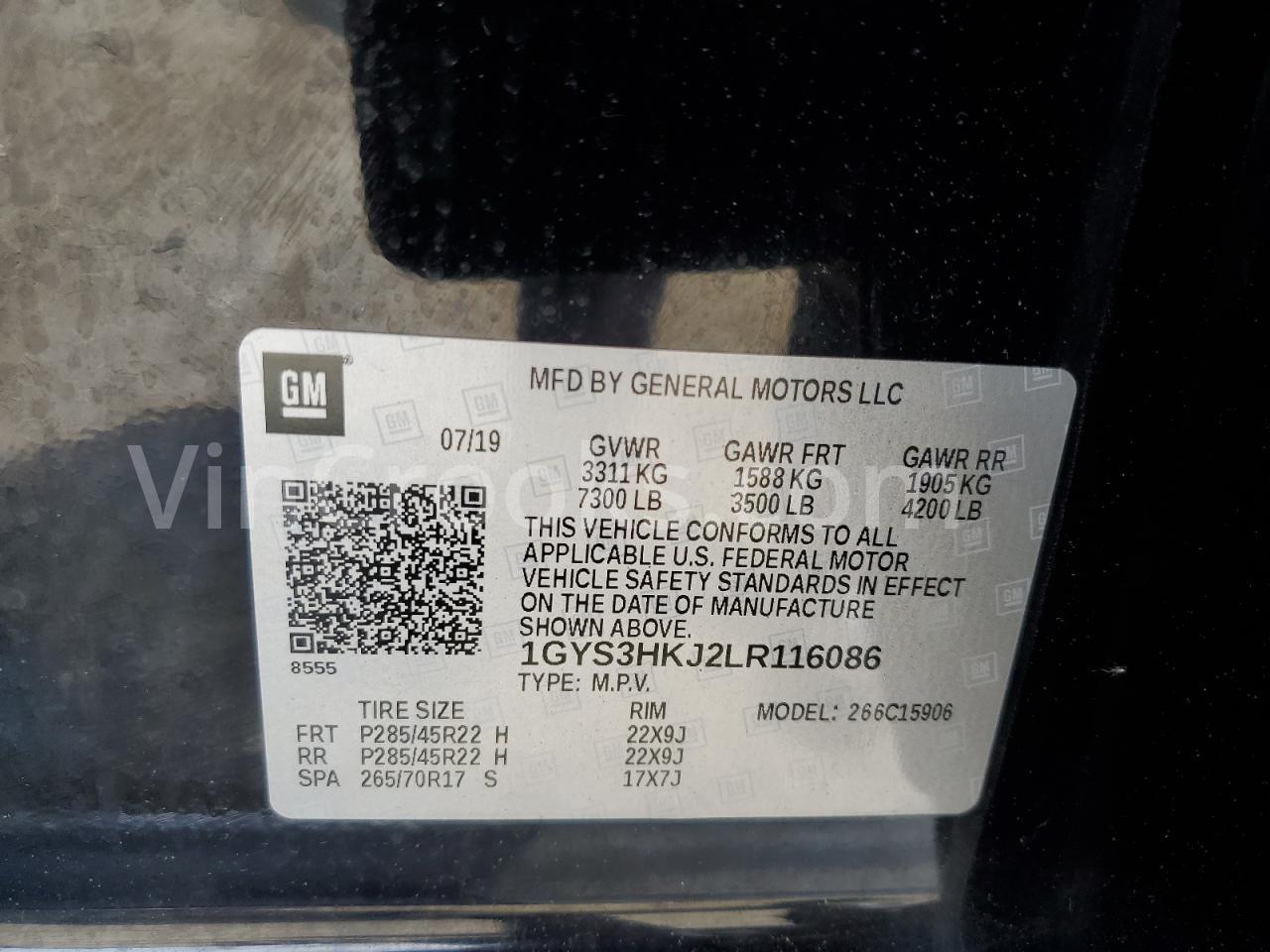 1GYS3HKJ2LR116086