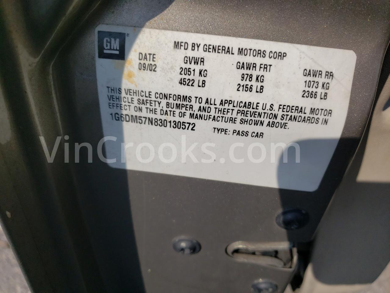 1G6DM57N830130572