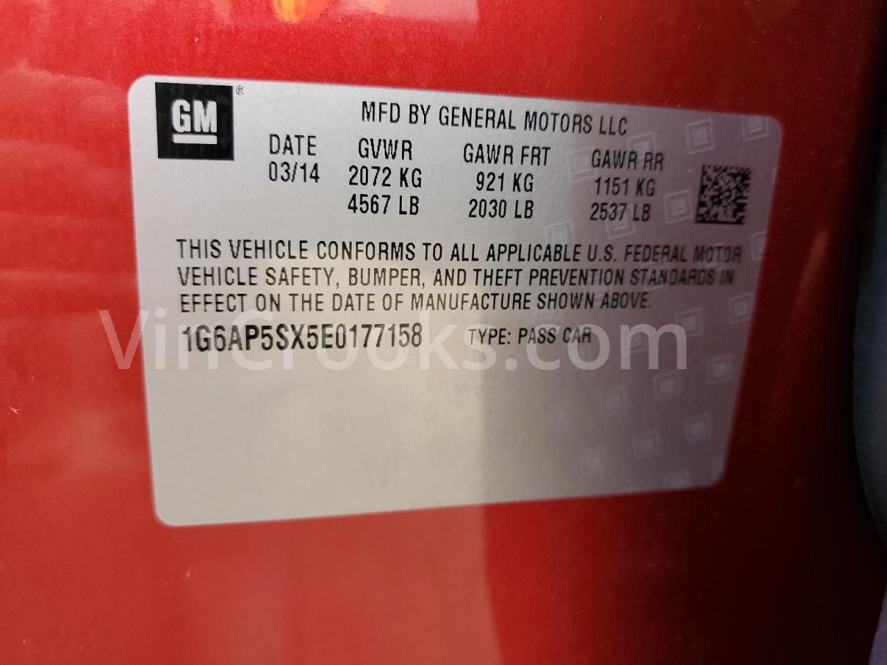 1G6AP5SX5E0177158