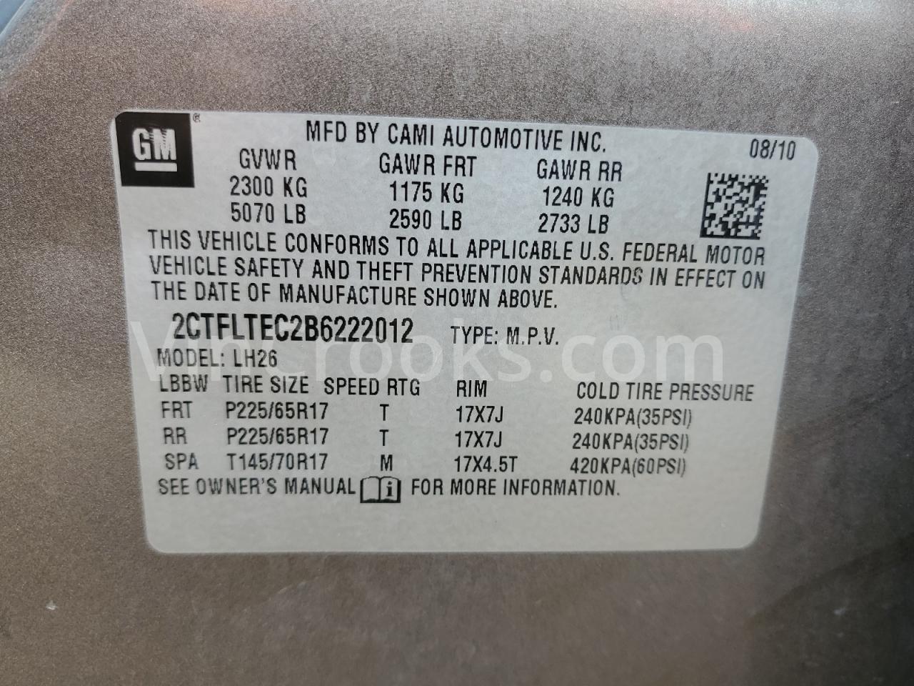 2CTFLTEC2B6222012