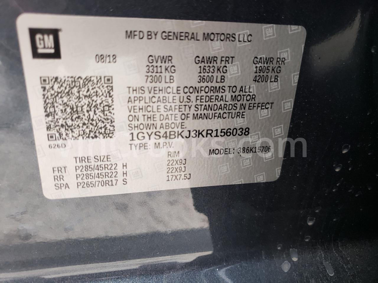 1GYS4BKJ3KR156038