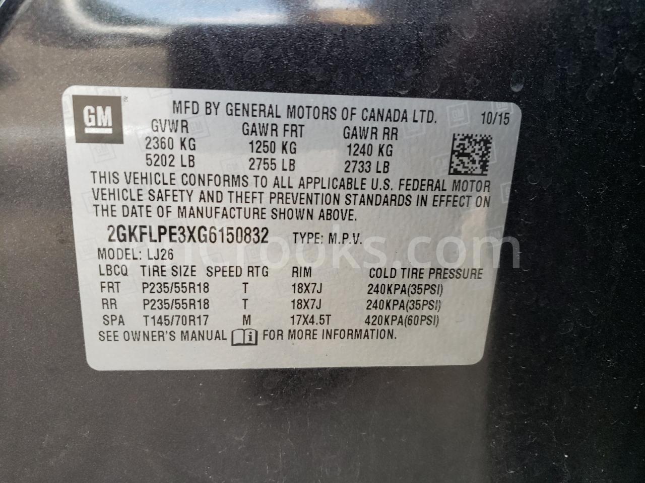 2GKFLPE3XG6150832