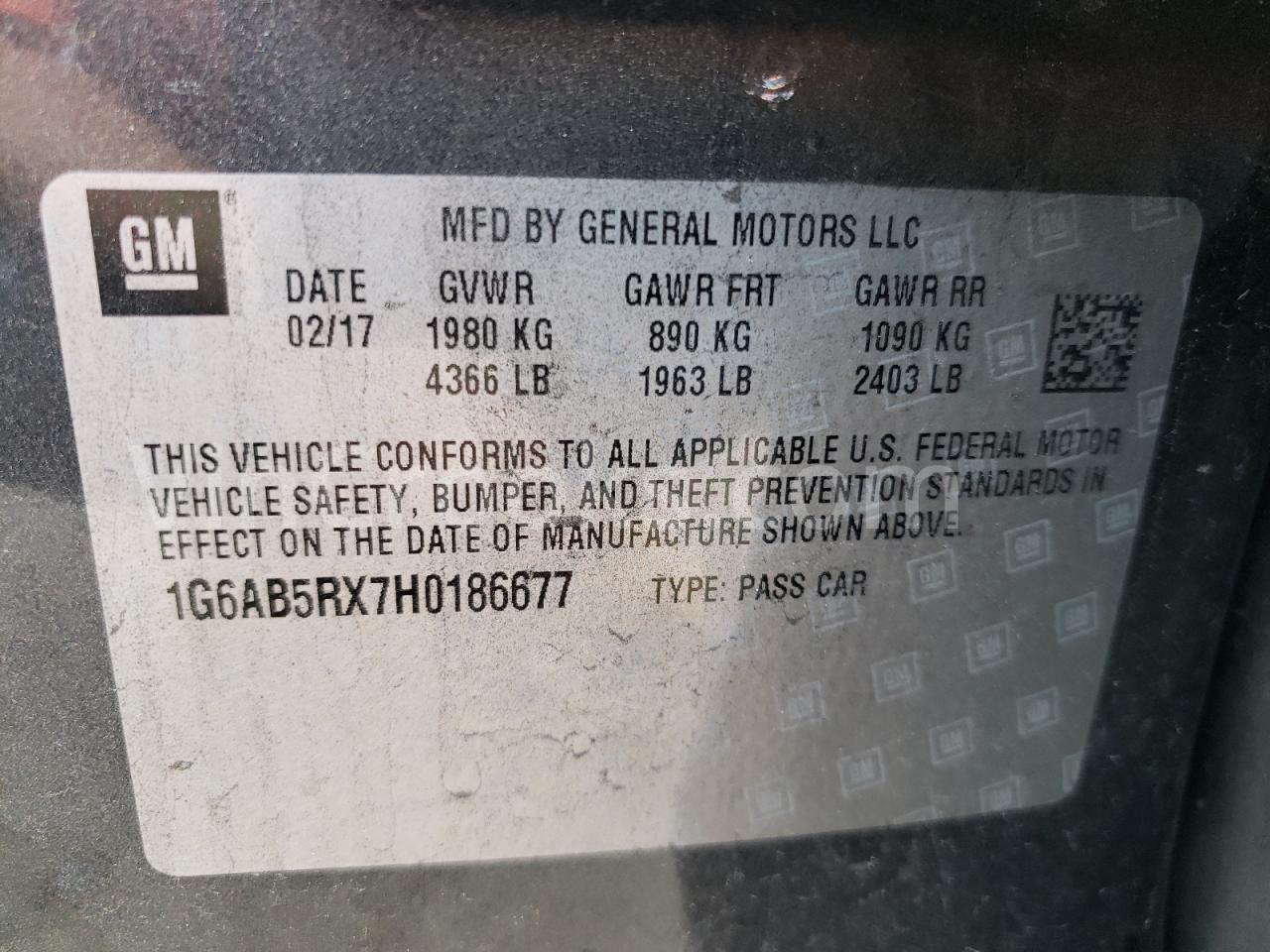 1G6AB5RX7H0186677