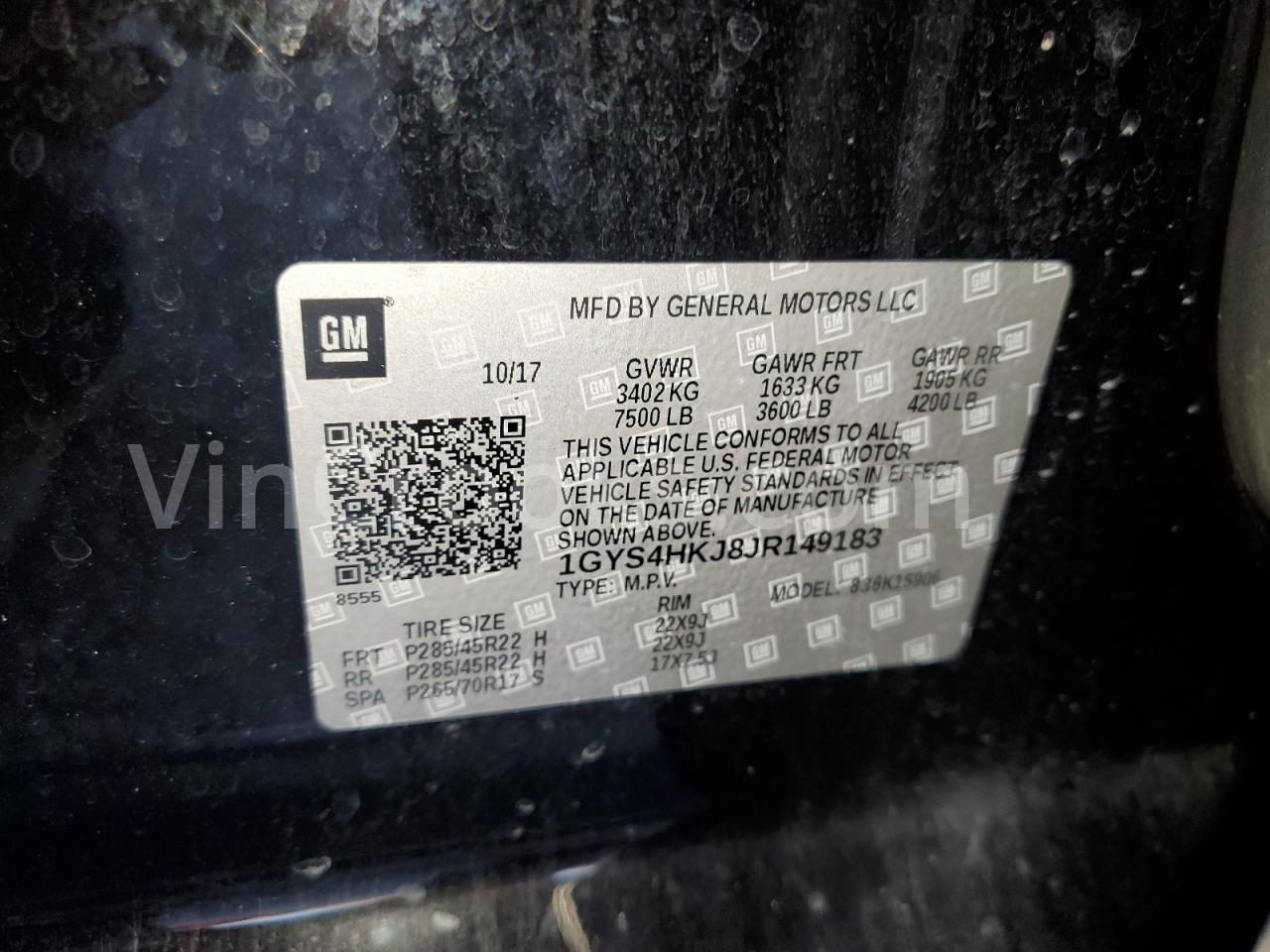 1GYS4HKJ8JR149183