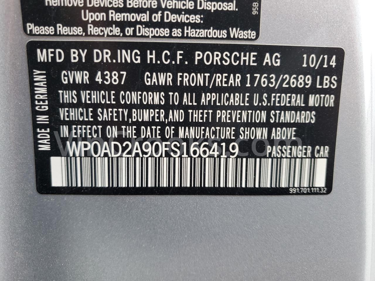 WP0AD2A90FS166419