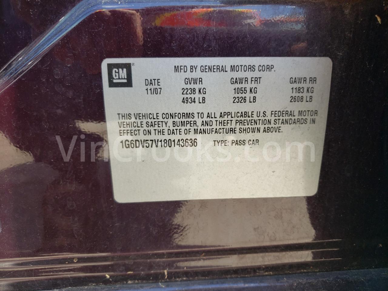 1G6DV57V180143636