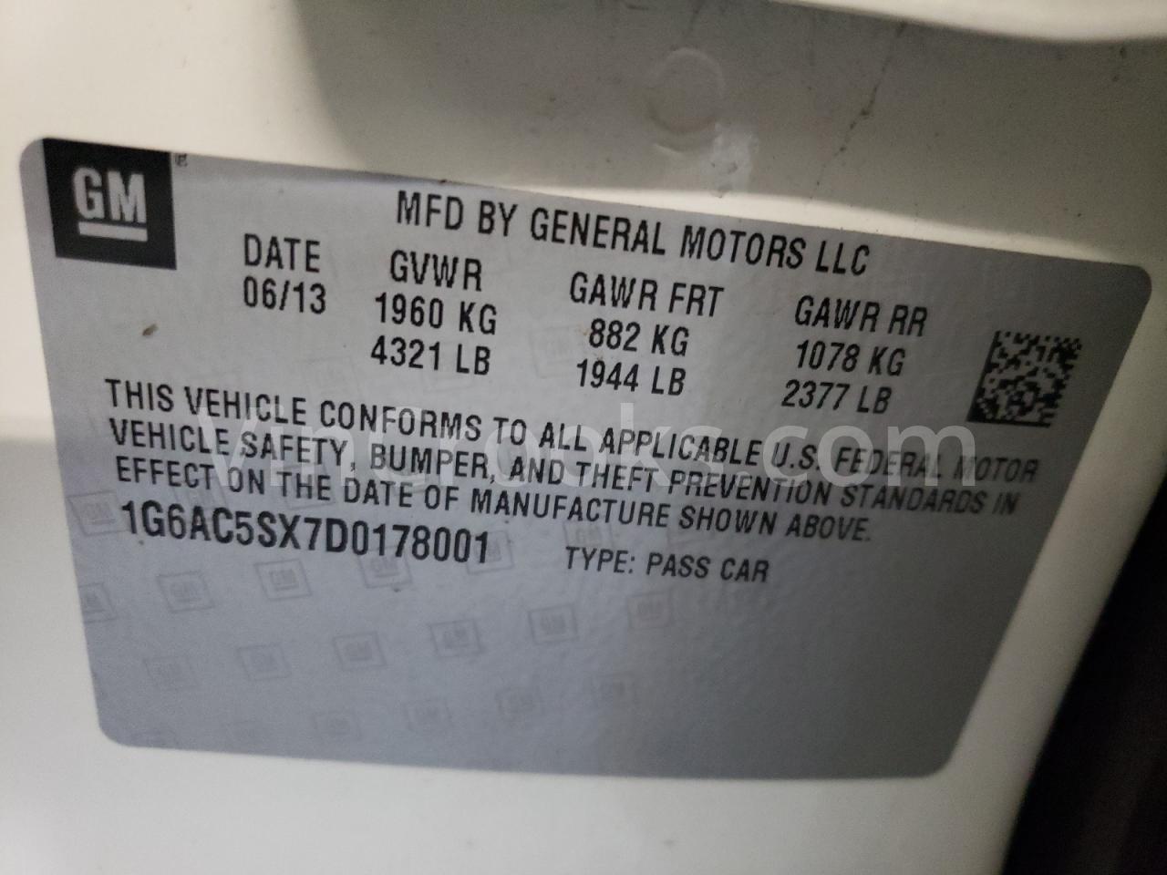 1G6AC5SX7D0178001