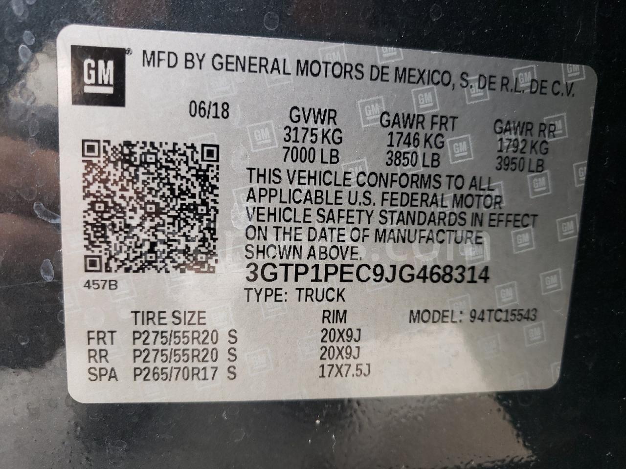 3GTP1PEC9JG468314