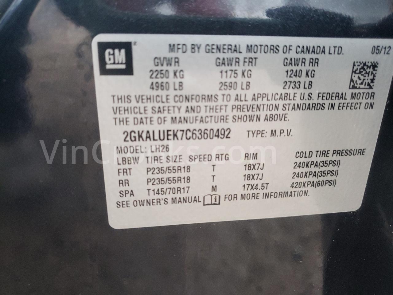 2GKALUEK7C6360492