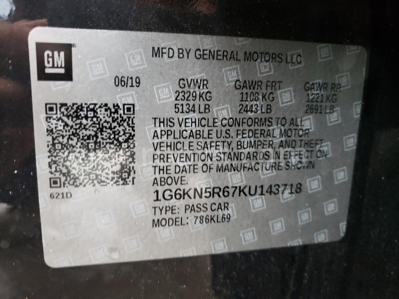 1G6KN5R67KU143718