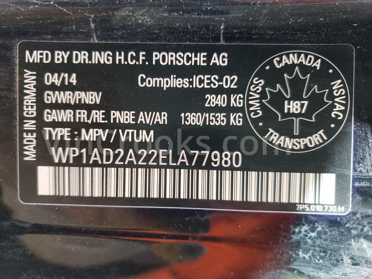 WP1AD2A22ELA77980