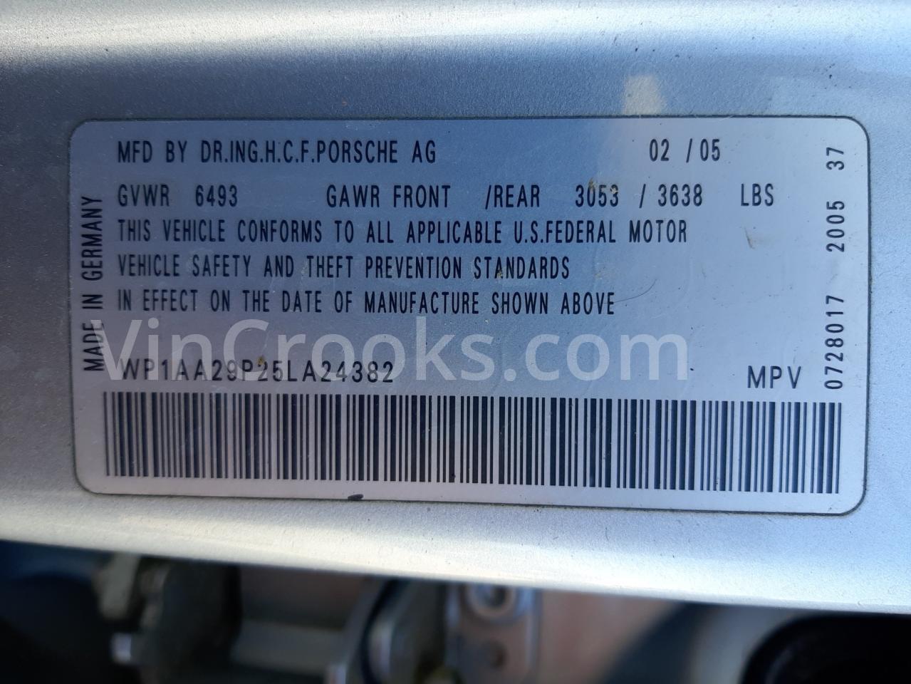 WP1AA29P25LA24382