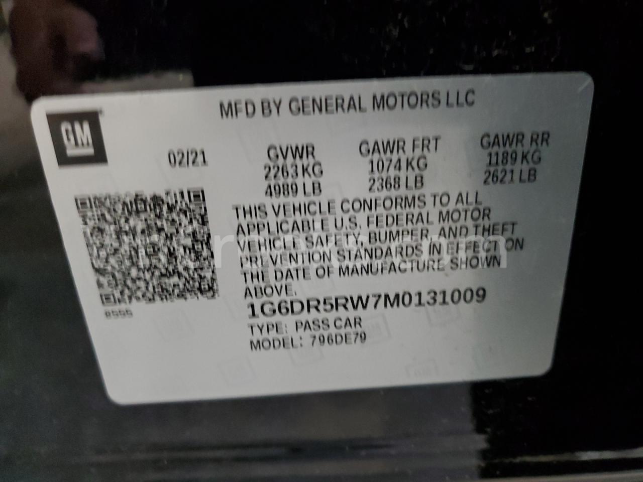 1G6DR5RW7M0131009