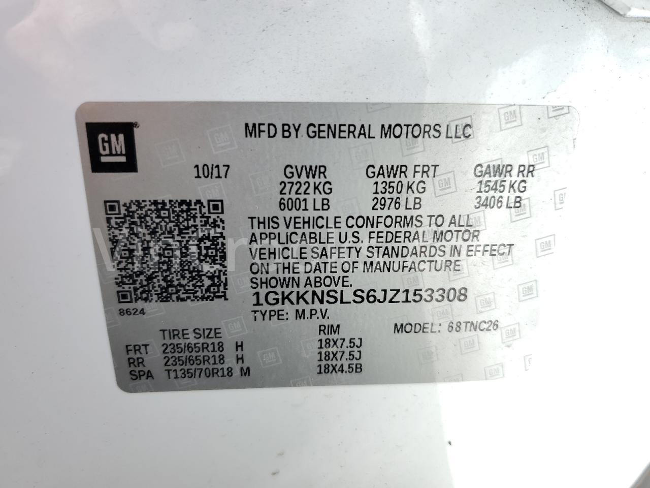 1GKKNSLS6JZ153308