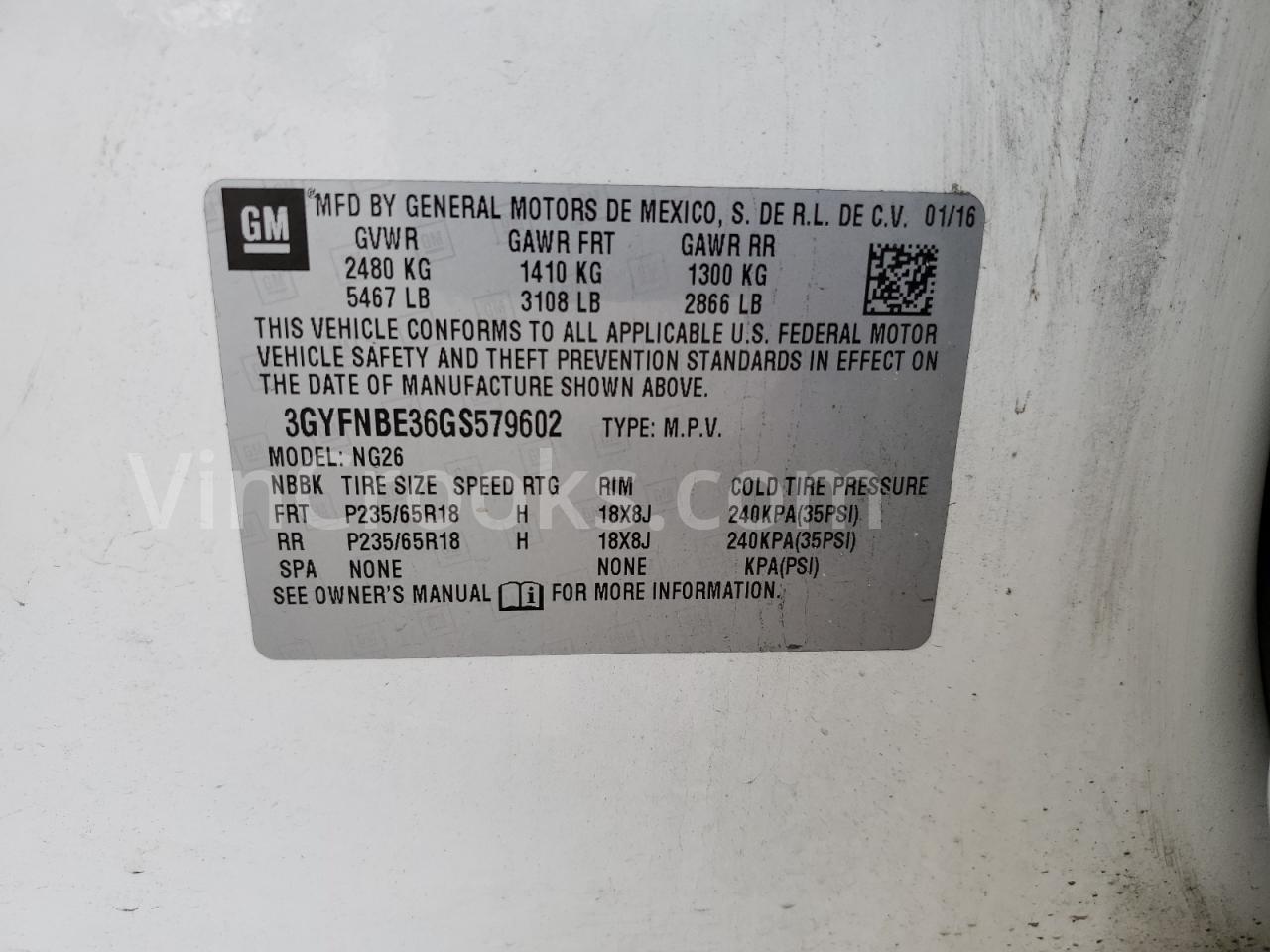 3GYFNBE36GS579602