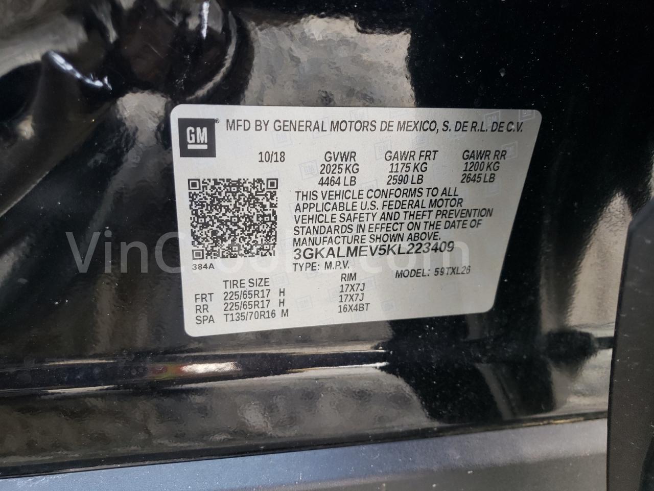 3GKALMEV5KL223409