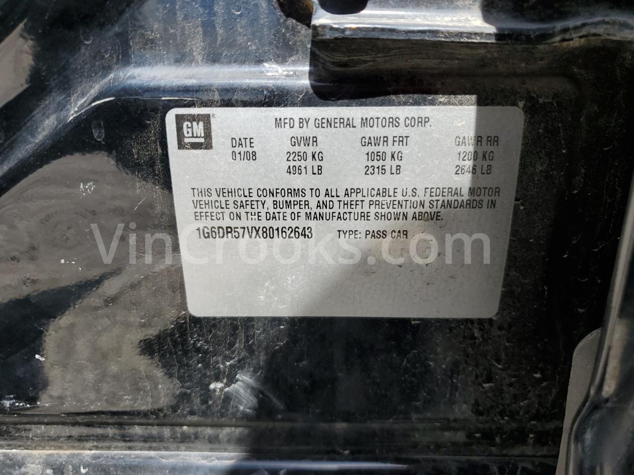 1G6DR57VX80162643