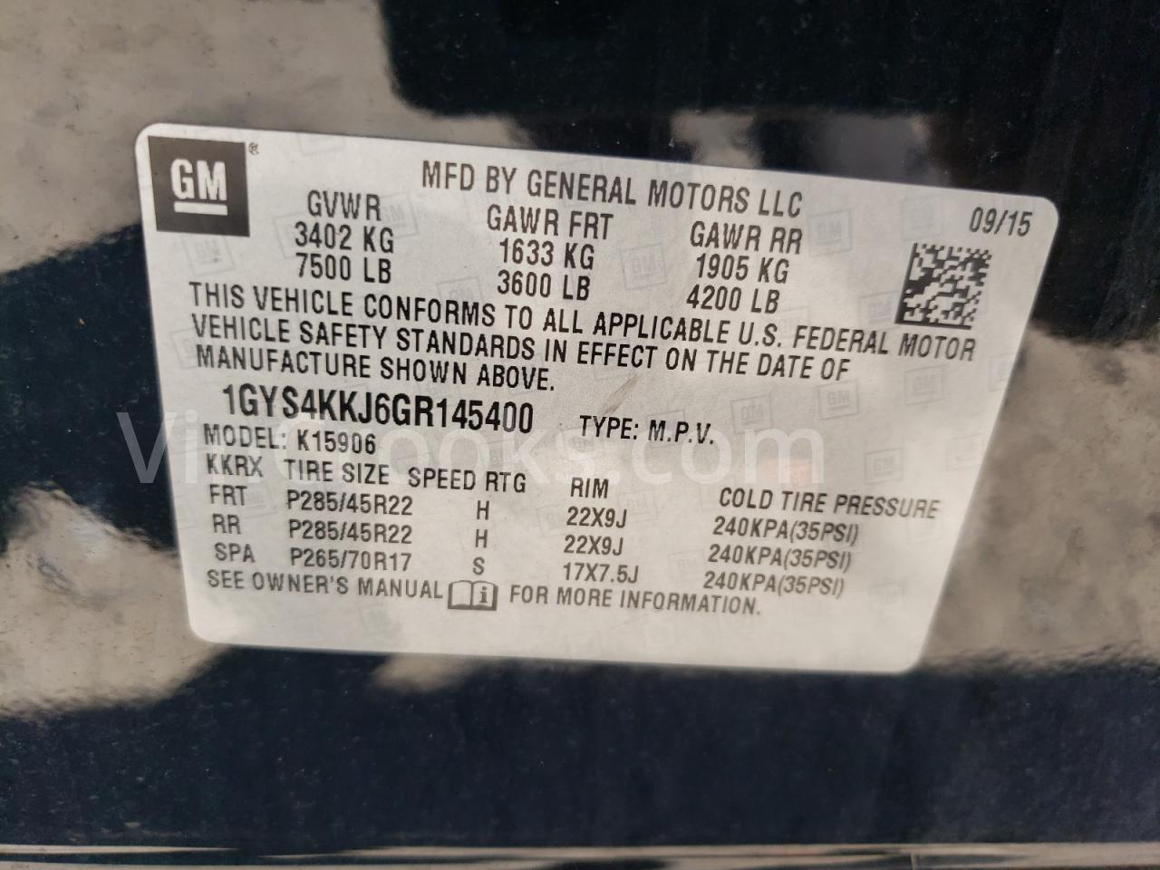 1GYS4KKJ6GR145400