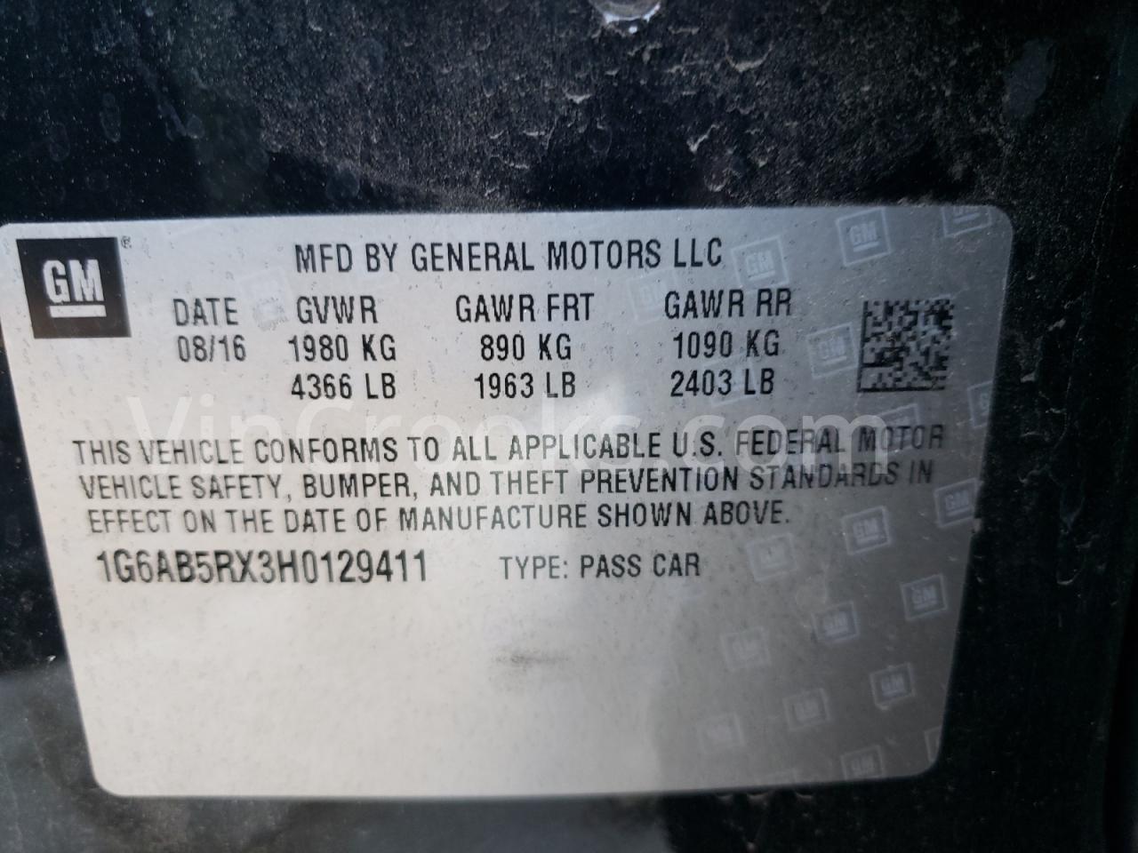 1G6AB5RX3H0129411